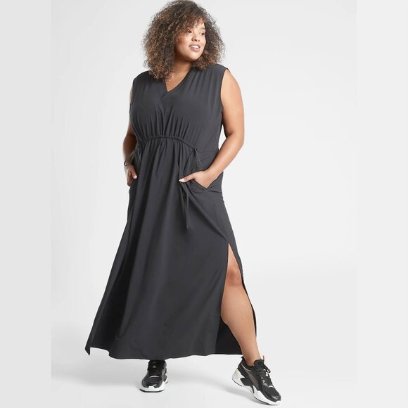 NWT Athleta Marlow Maxi Dress Womens XS / S - Black - Picture 6 of 10